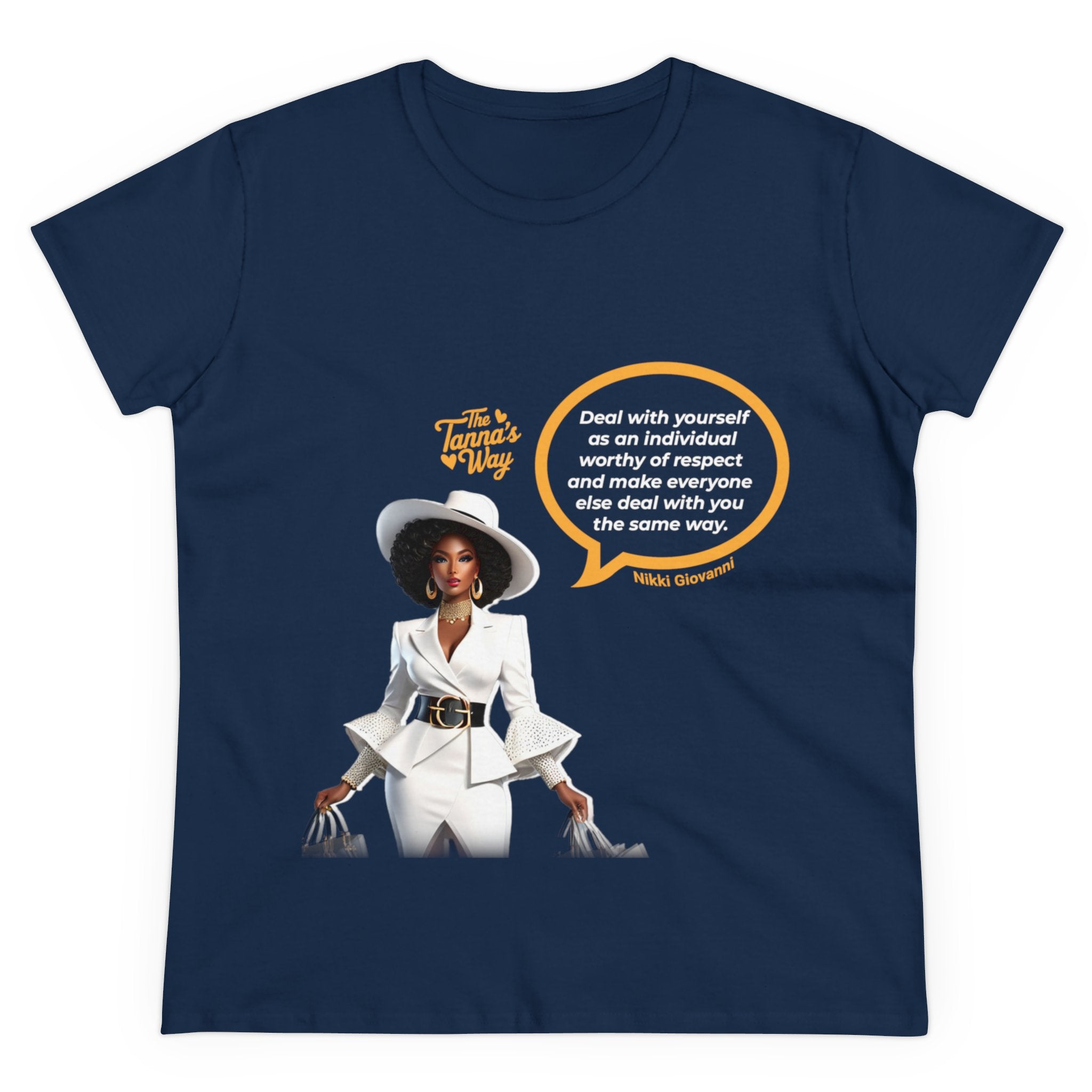 Nikki Giovanni Women's Midweight Cotton Tee